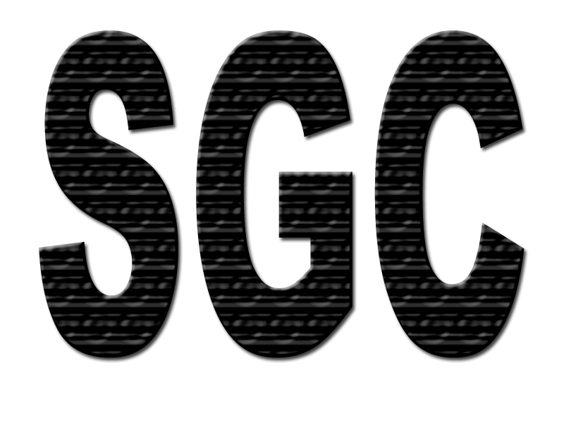 The original black block SGC logo
