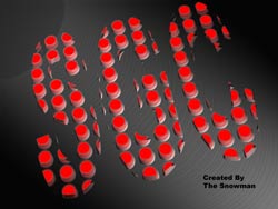 The illuminated red block SGC logo