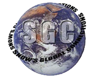 The original globe logo with Snow's Global Connections wrapped around it
