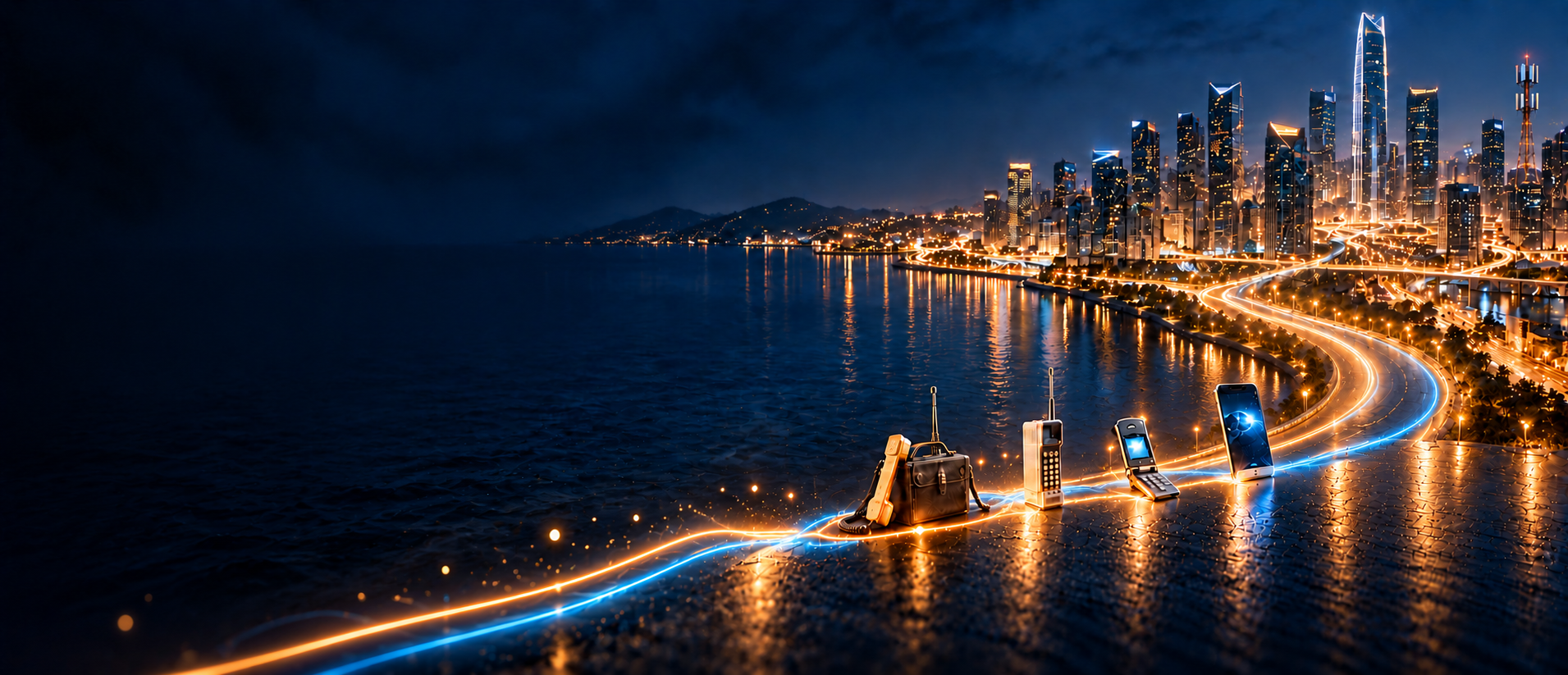 The evolution of mobile communication leading toward a connected city