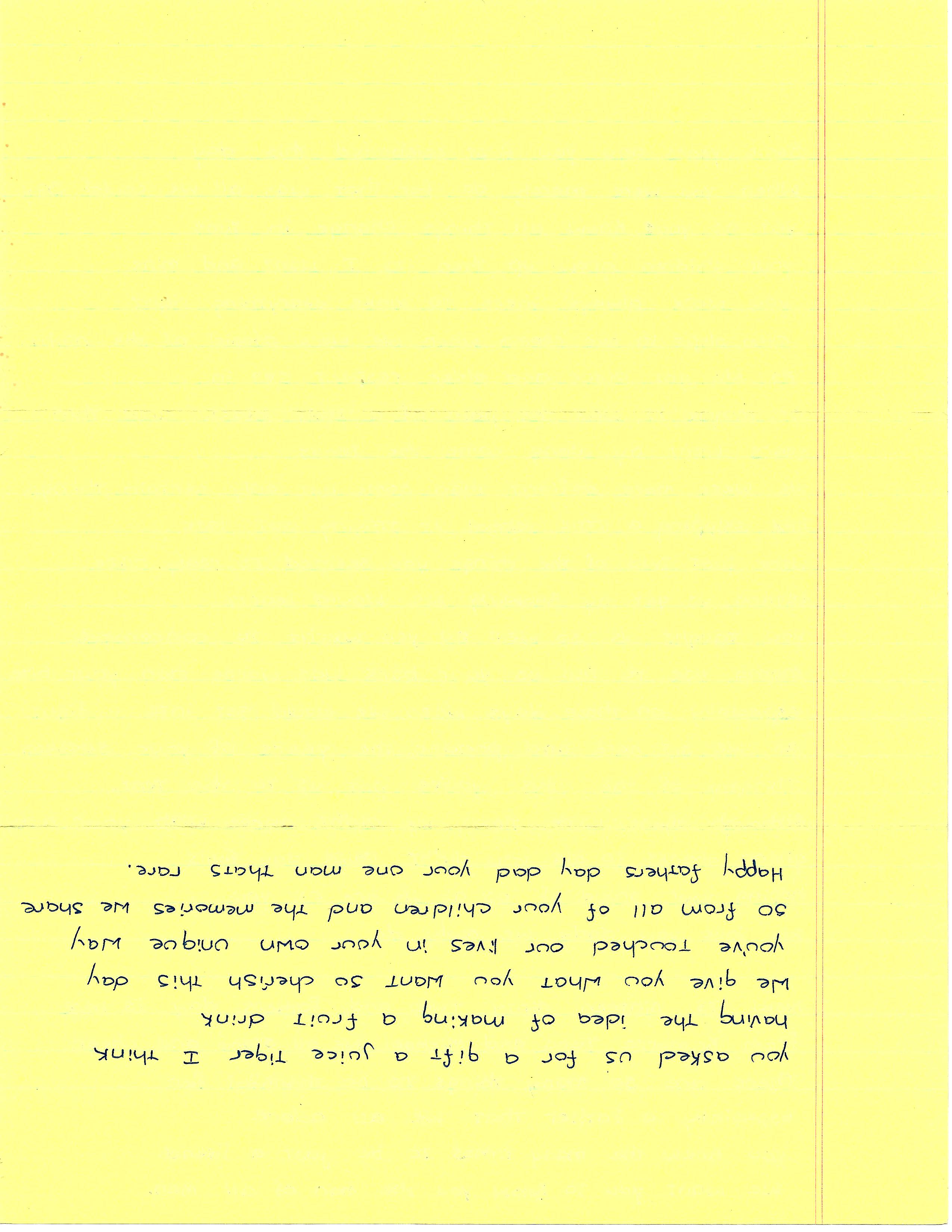 Gift for Dad — Page 2, an original poem by Michael K. Snow